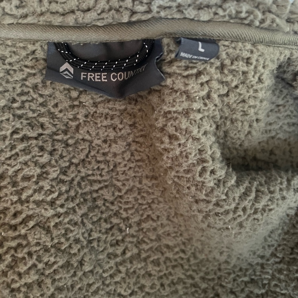 Free Country Olive Teddy Jacket - Picture 2 of 2